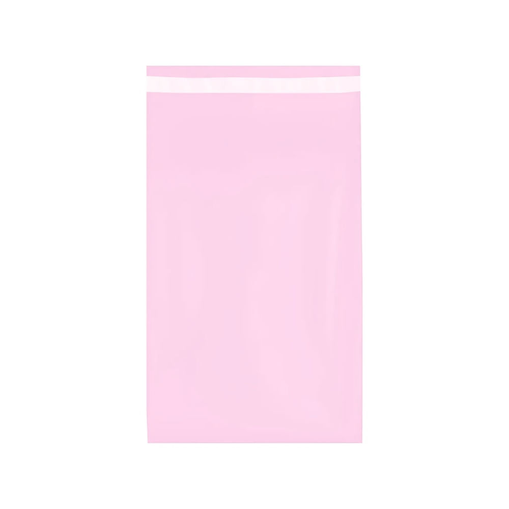 Bolsa para Envíos  y Courier 35x50 cm Pack 100 Unidades Polietileno con Cierre Adhesivo  Rosado