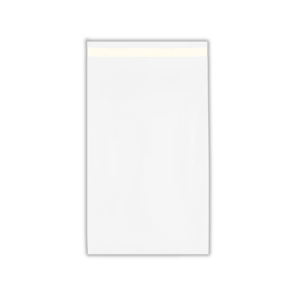 Bolsa para Envíos  y Courier 20x30 cm Pack 100 Unidades Polietileno con Cierre Adhesivo Blanco