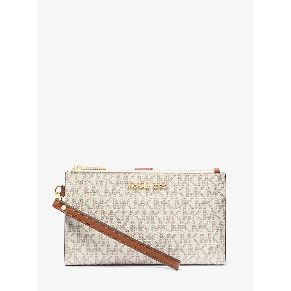 MICHAEL KORS CARTERA PARA SMARTPHONE JET SET TRAVEL SIGNATURE | VAINILLA