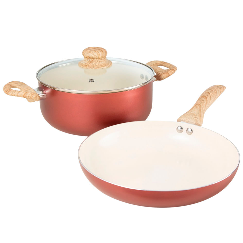 Set DECO HOME Sarten+ Cacerola C/Mng Soft Tch