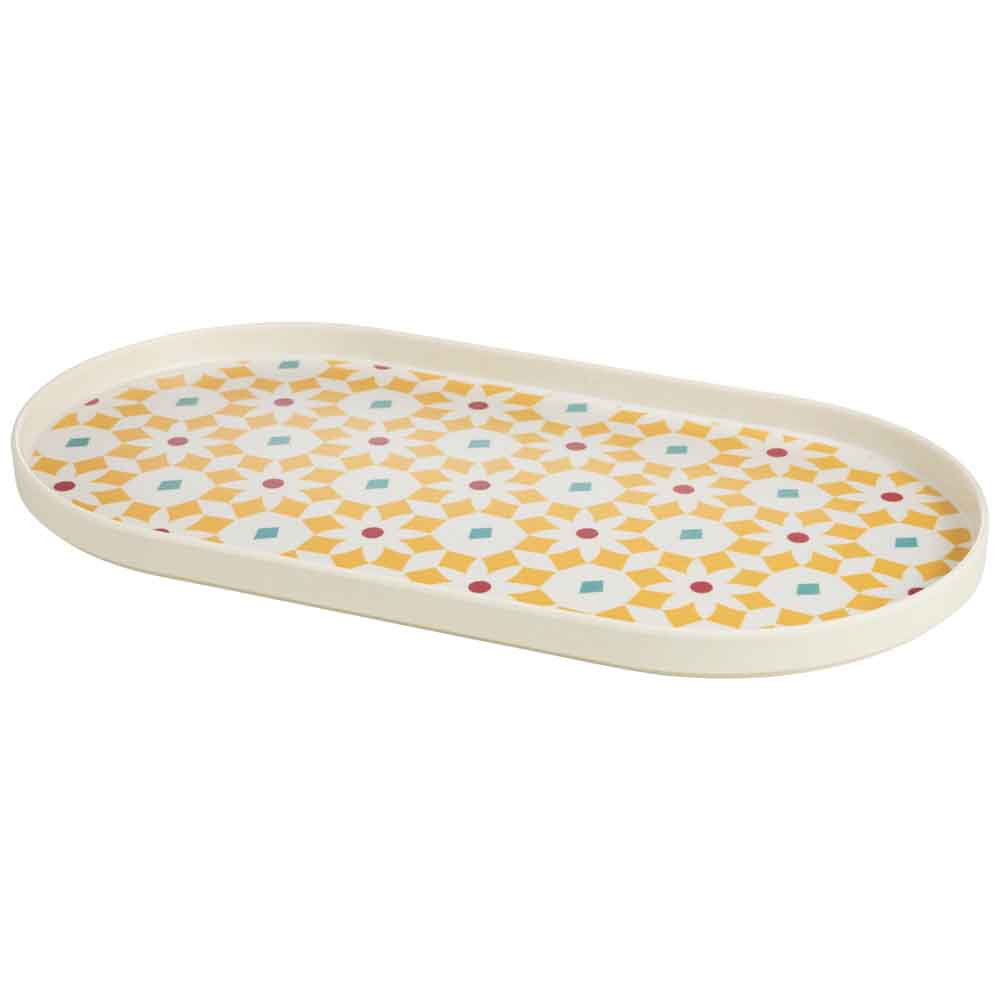 Azafate Oval Mediano DECO HOME 43x23cm Marruecos