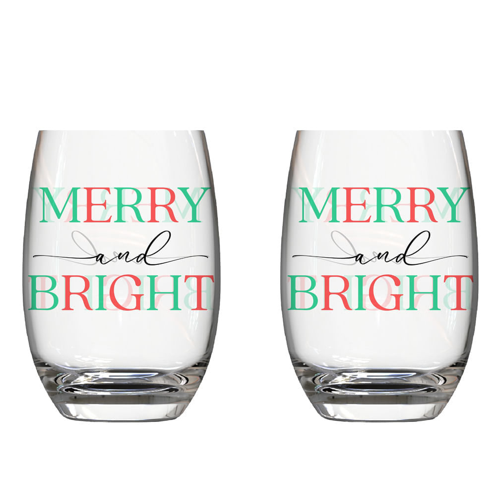 Vaso CRISTAR Mikonos Bebida Bebida Merry And Bright x2un