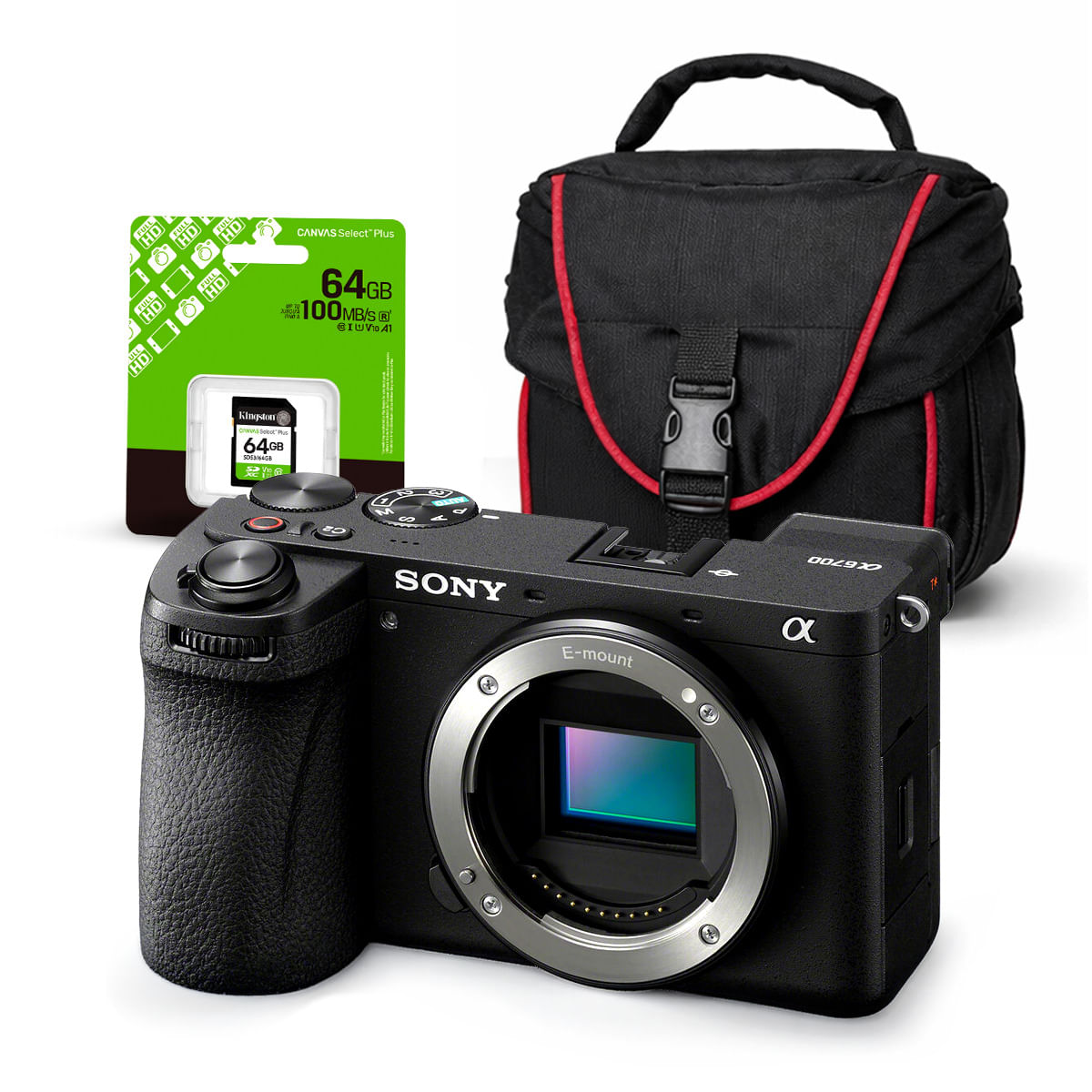 Cámara Sony Alpha a6700 Mirrorless Cuerpo Solo y Kit Básico