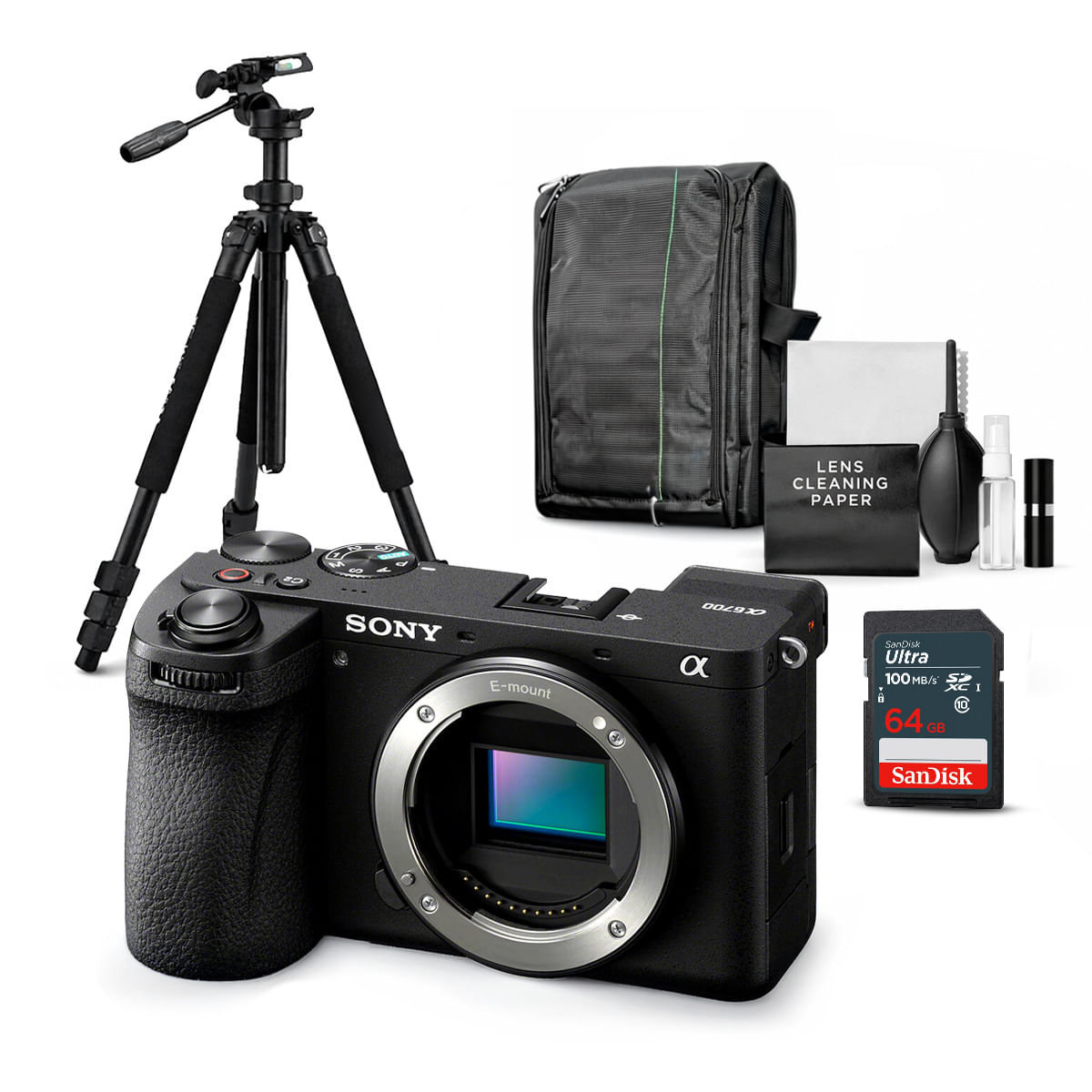 Cámara Sony Alpha a6700 Mirrorless Cuerpo Solo y Kit Ultimate