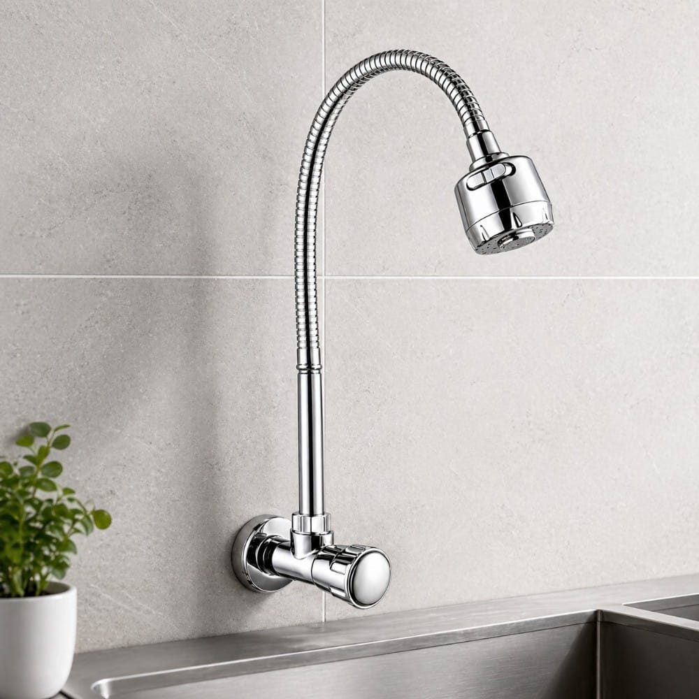 Grifo Caño Cocina Pared Apache solo agua fría pesa