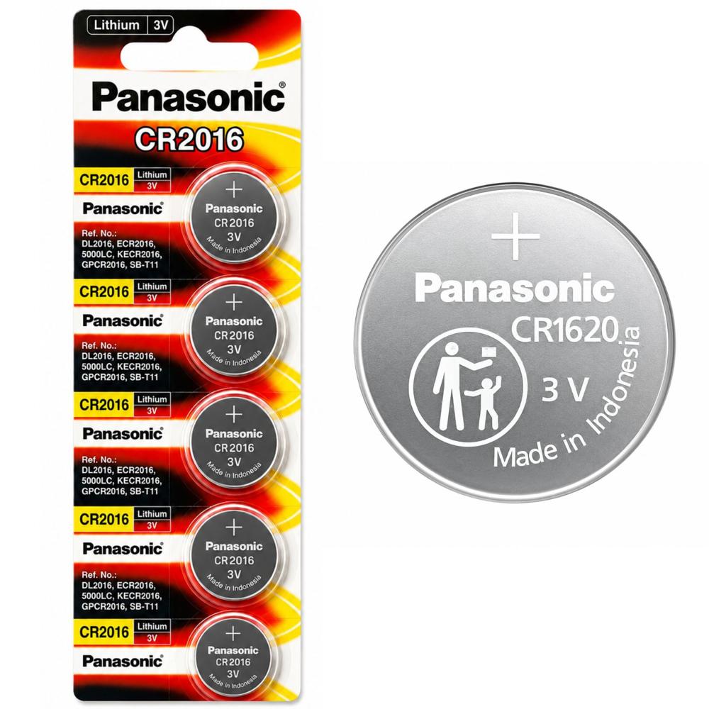 PILAS CR2016 3V LITIO X 5 UNIDADES PANASONIC