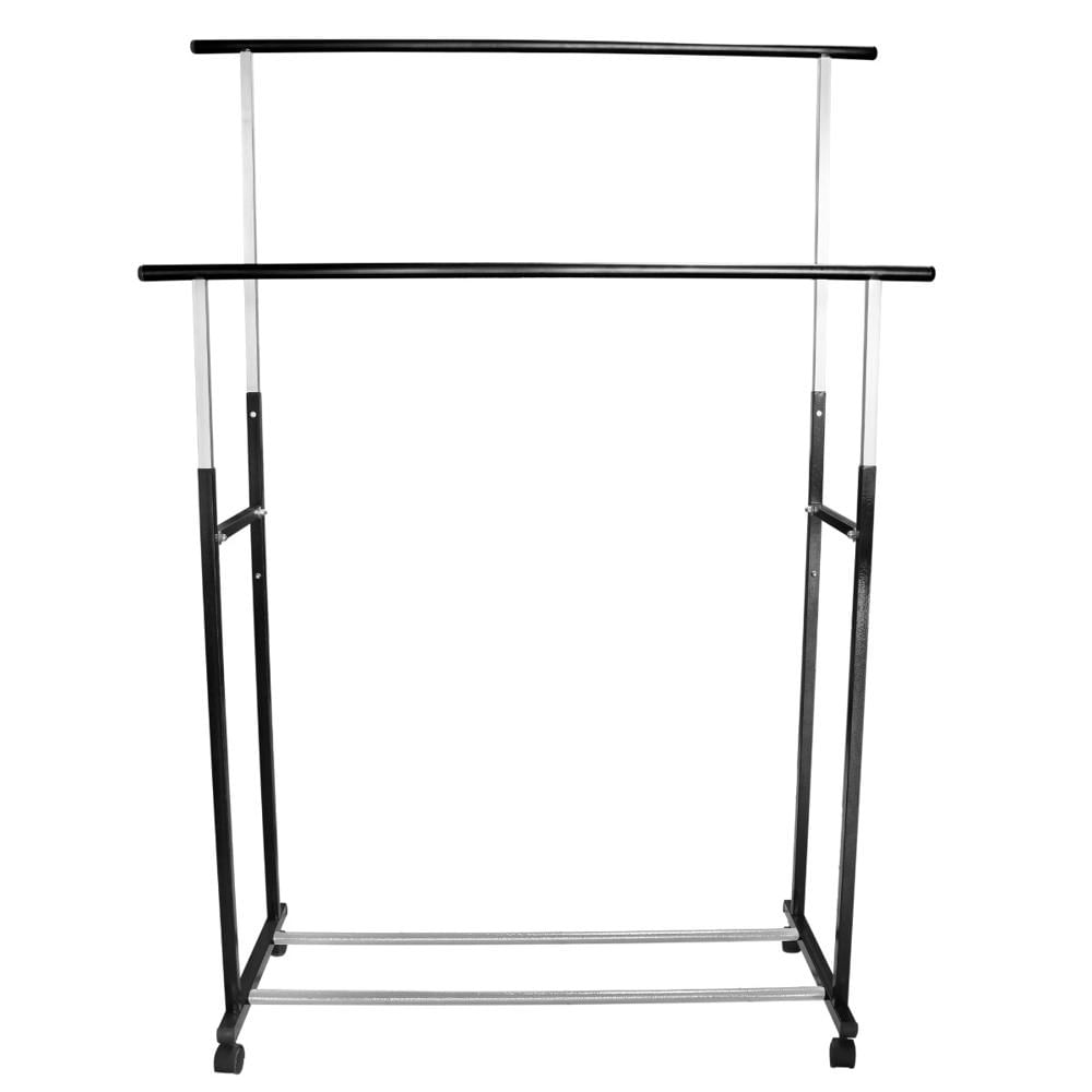 Colgador de ropa de metal doble barra