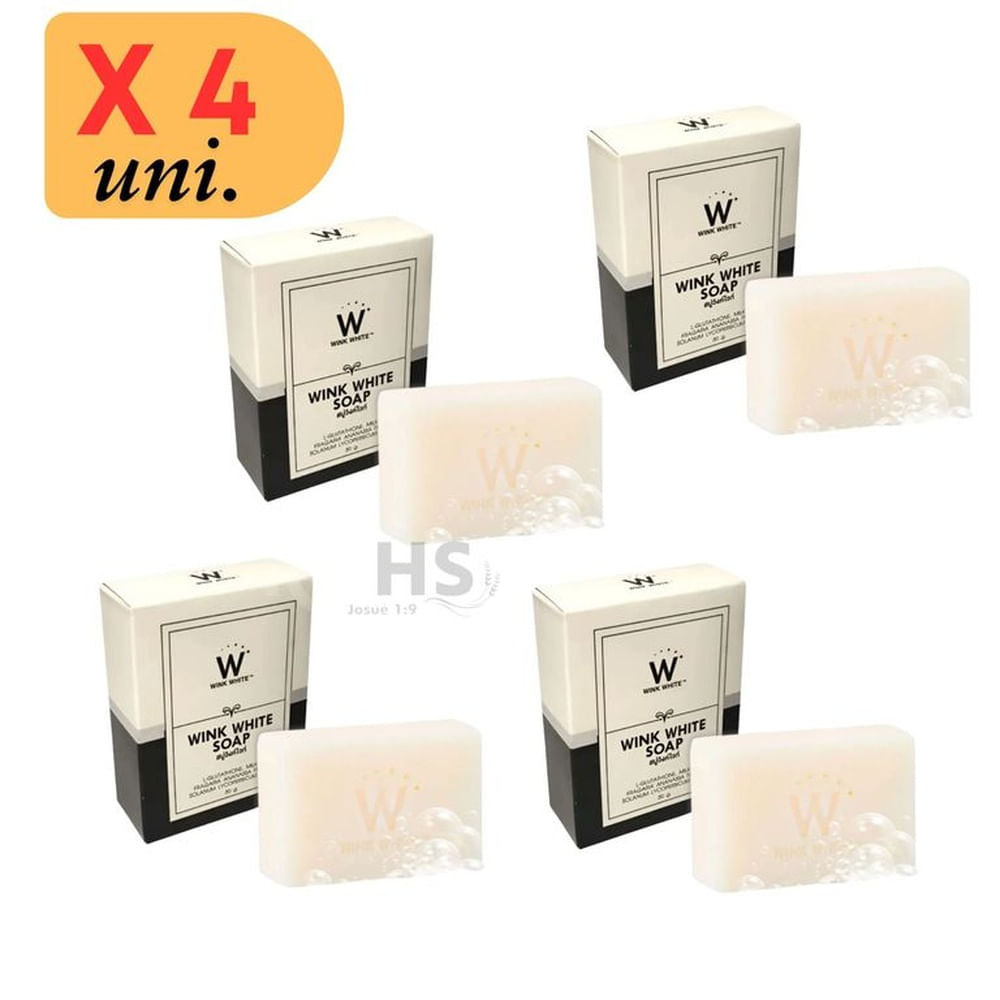 Jabon Aclarador de Manchas y Exfoliante Wink White SOAP x 4 uni.