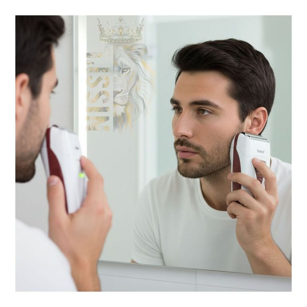 MAQUINA AFEITADORA PARA HOMBRES RECARGABLE KEMEI 3382