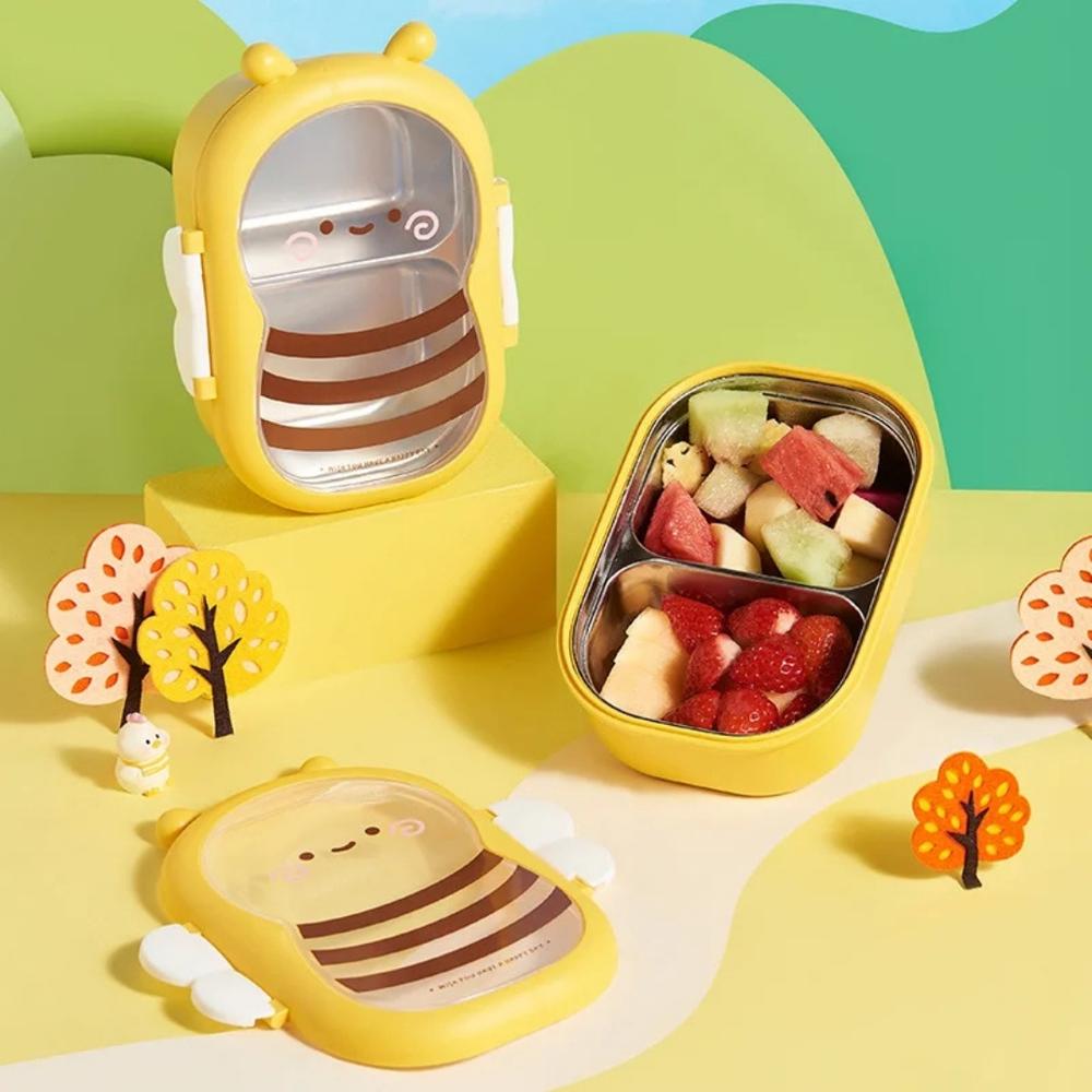 Taper lonchera de acero para niños abeja