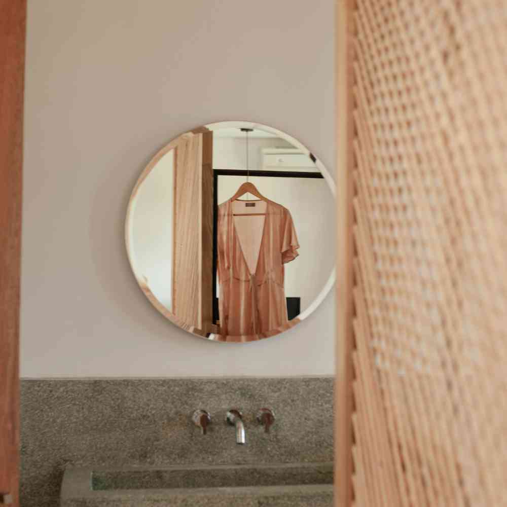 ESPEJO REDONDO BISEL SIN MARCO 60 CM BAÑO SALA DORMITORIO