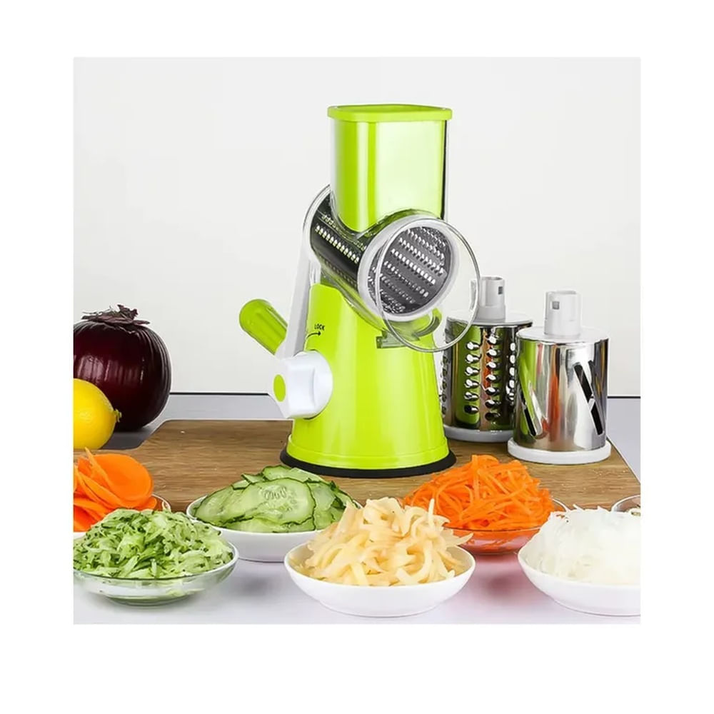 Molino manual cortador y rallador de verduras facil de usar