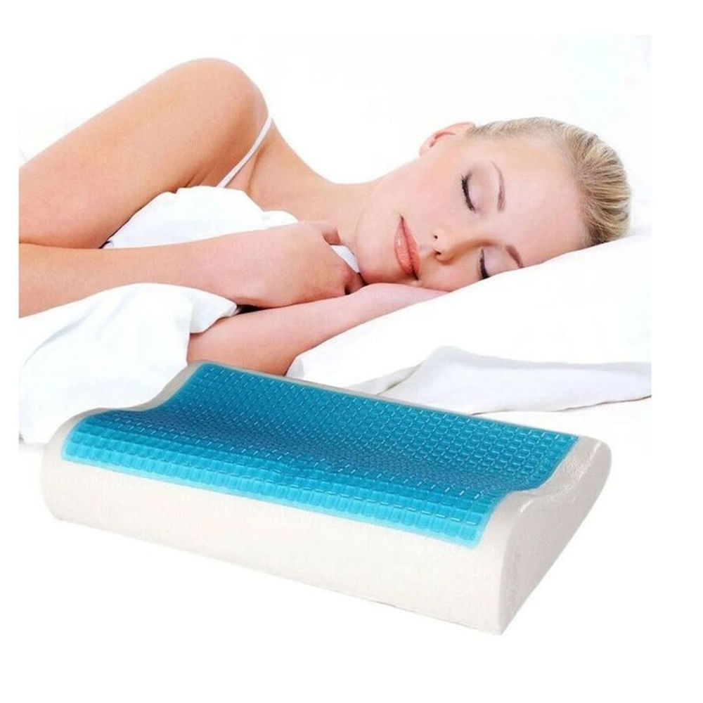 Almohada con gel ergonómica ortopédica viscoelástica