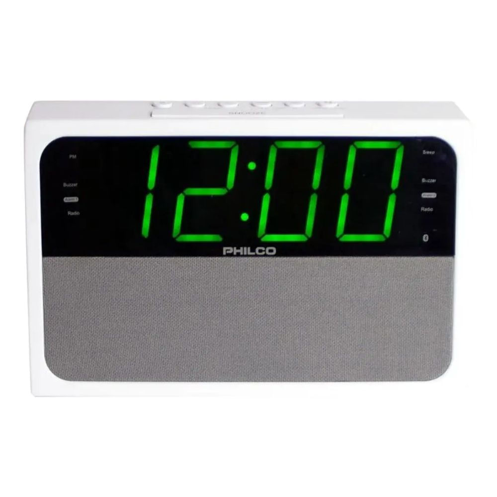Radio Reloj Philco PAR1018BT-GR - Blanco