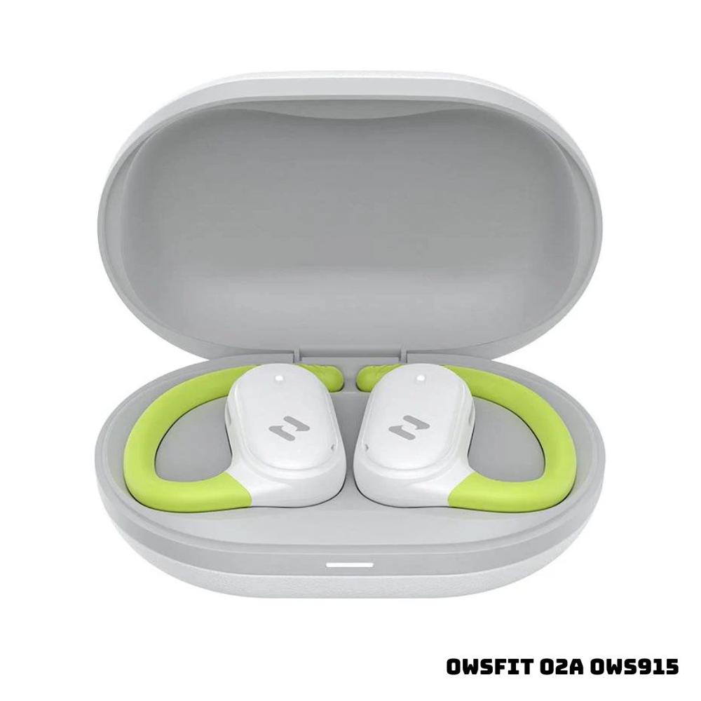 AUDIFONOS BLUETOOTH HAVIT OWSFIT 02A OWS915 PARA DEPORTE - BLANCO Y VERDE