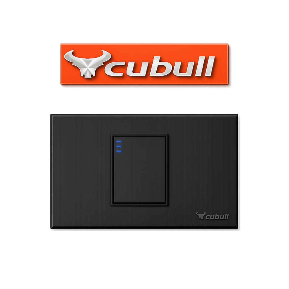 CAJA DE 5 INTERRUPTOR SIMPLE EMPOTRABLE NEGRO MATE