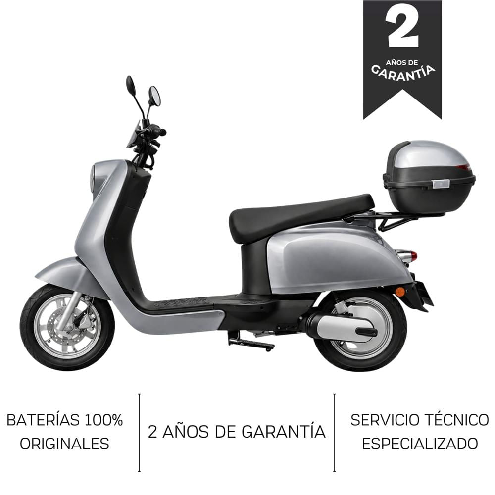 BICIMOTO ELÉCTRICA MOVEEN URBAN 4 VINTAGE LITHIUM EXTRAIBLE COLOR PLOMO
