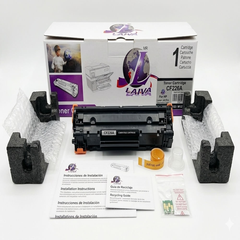 Tóner Compatible HP 26A CF226A - Negro