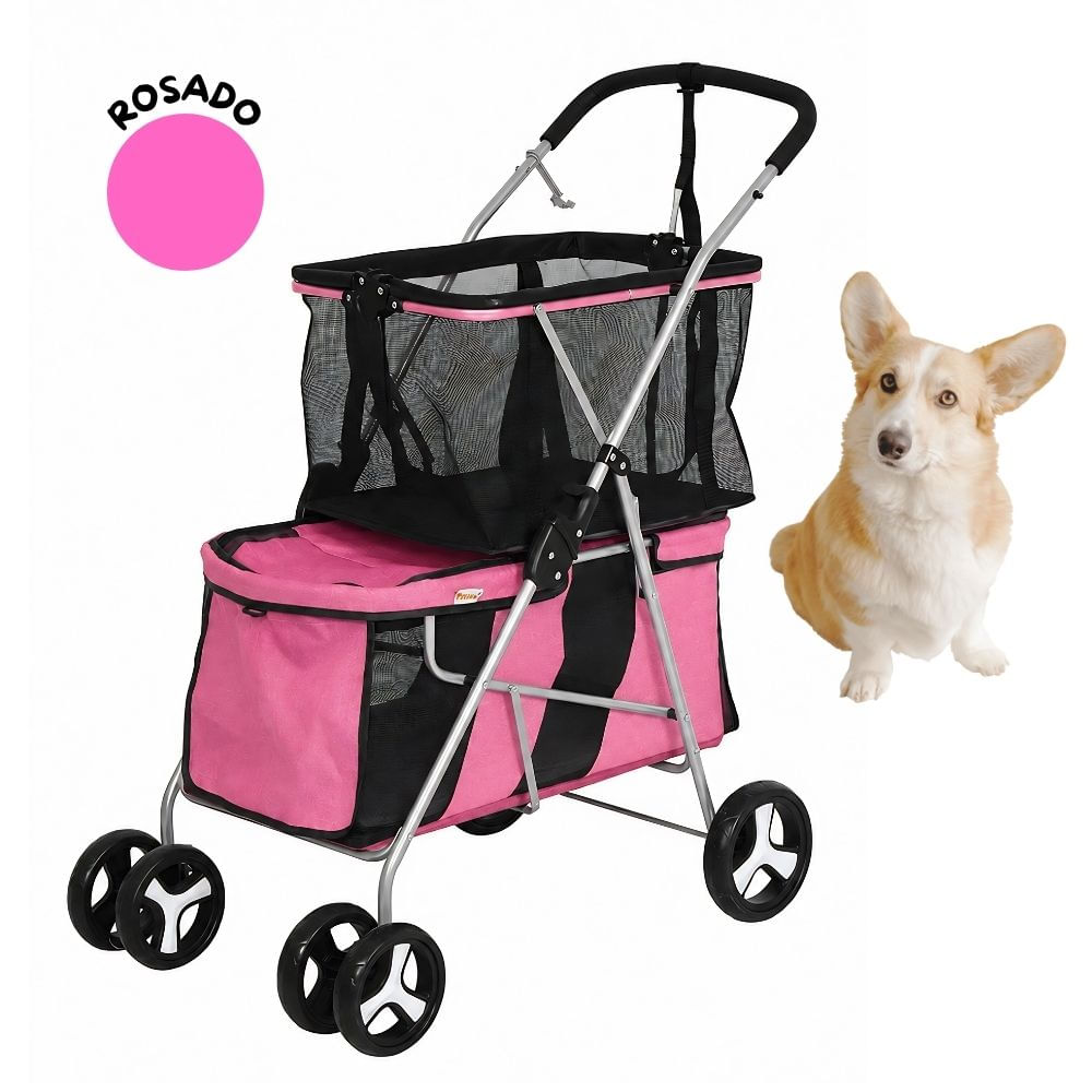 Coche DOS NIVELES Multiuso para Mascota 25kl