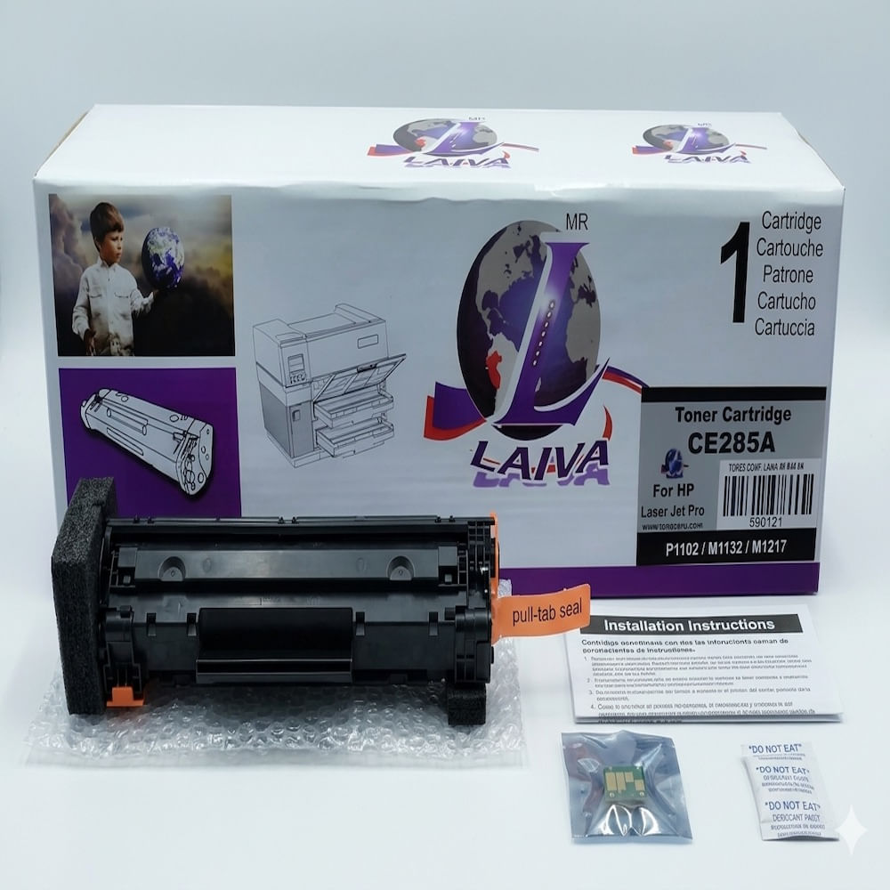 Toner Compatible HP 85A CE285A Negro Laiva 1500 Páginas