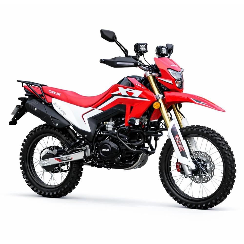 Moto Todo Terreno Sonlink SL250-GY6 250cc 6 Vel 15.4HP 16NM Rojo Off-Road Doble Propósito