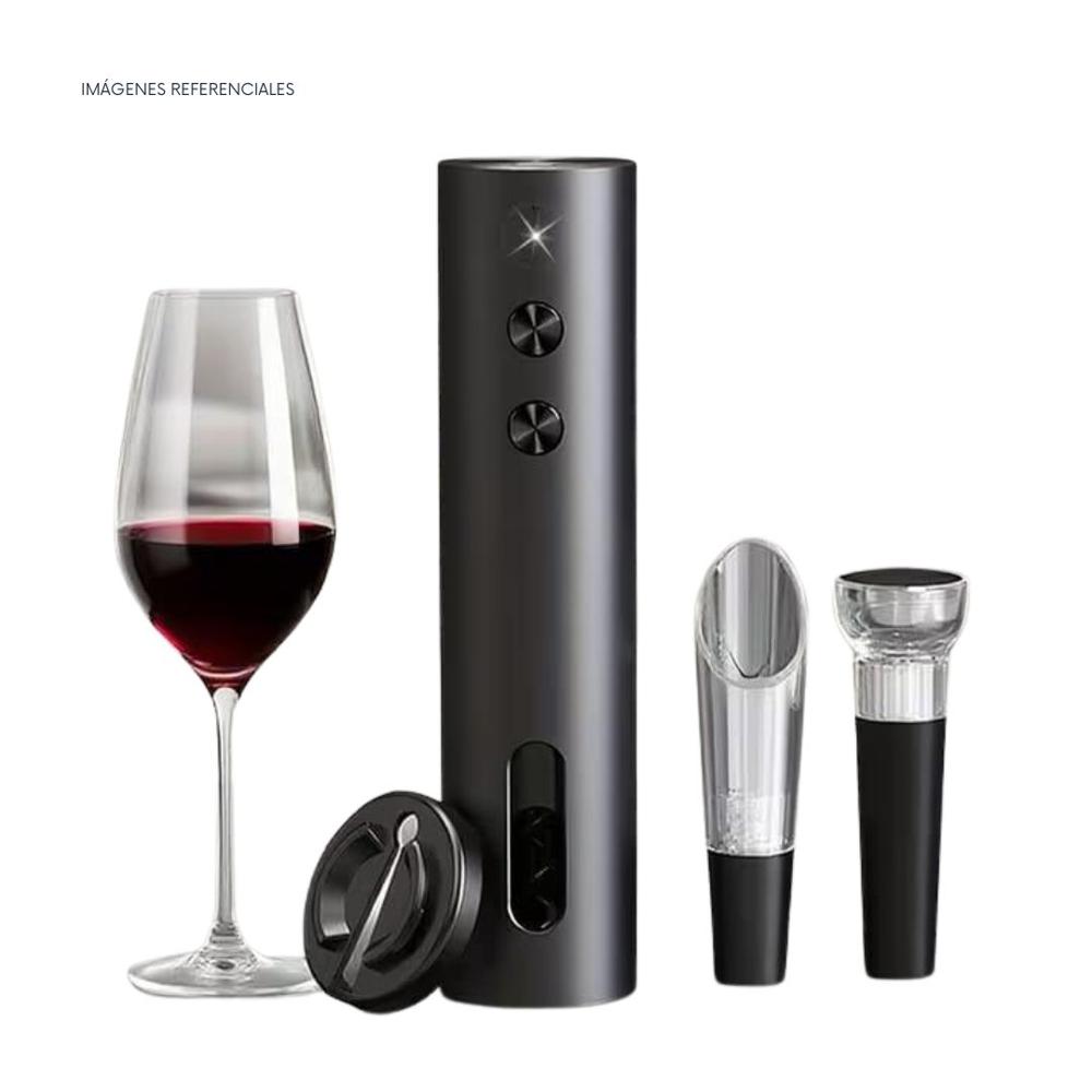 Sacacorchos Eléctrico Recargable Set de Vino 4 en 1