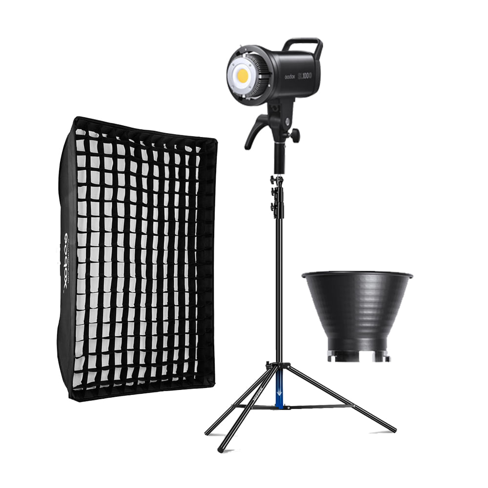 Combo Luz Continua Godox Concept SL100D Parante Softbox FW80120