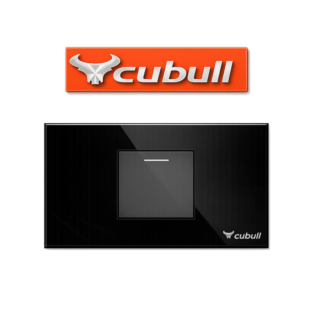 CAJA DE 5 INTERRUPTOR SIMPLE EMPOTRABLE NEGRO ESPEJO