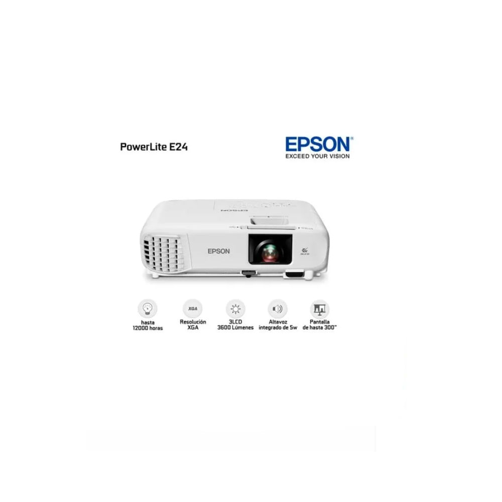 PROYECTOR EPSON E24 DE 3600 LUMINES