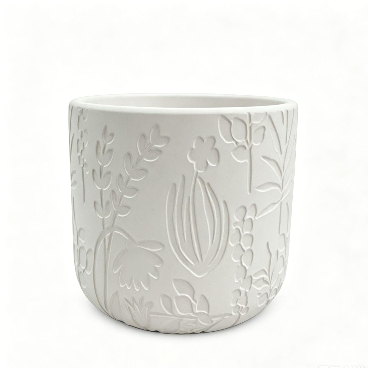 Maceta Blanca 14 Cm x 12 Cm