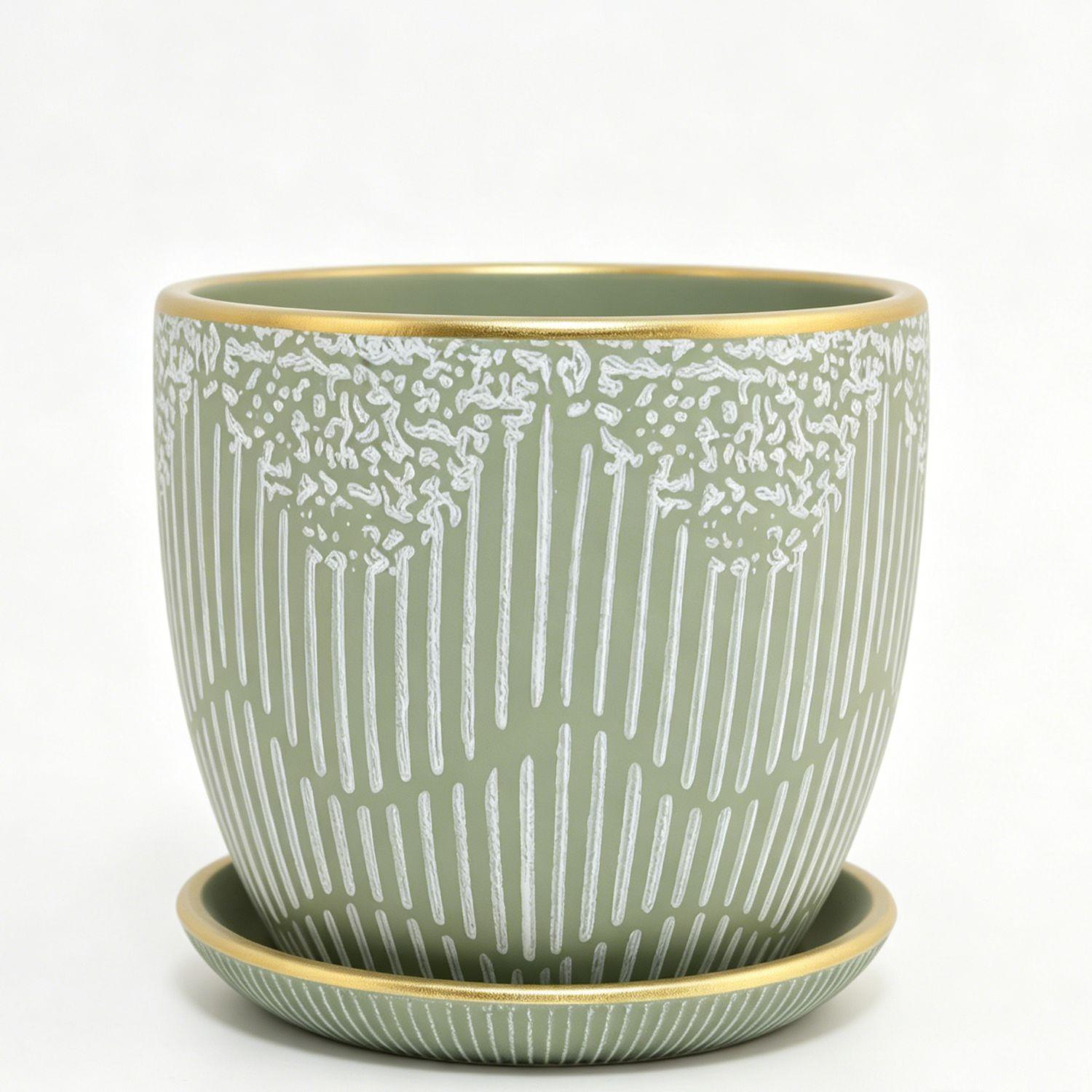 Maceta Verde 14 Cm x 12 Cm