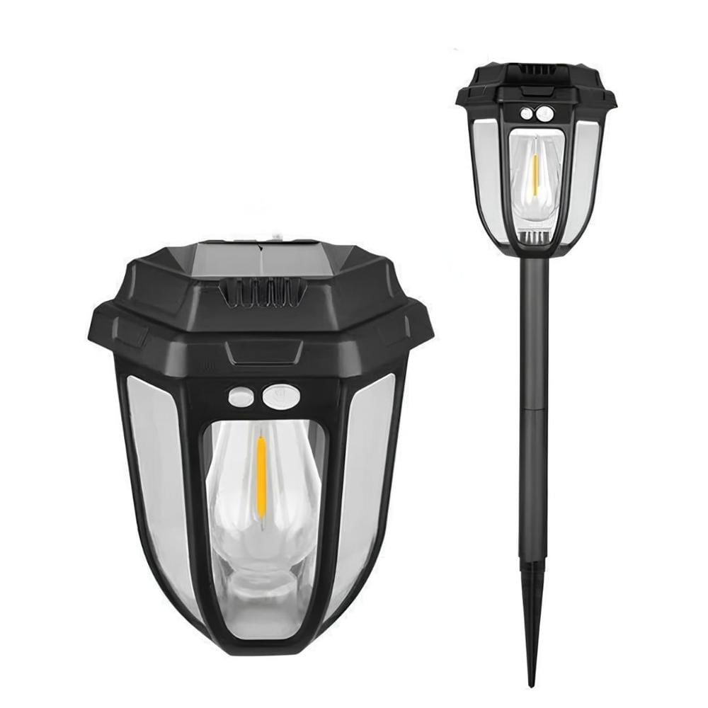 Lámpara con Panel Solar Tipo Estaca LE-LT0021 Impermeable Sensor Movimiento