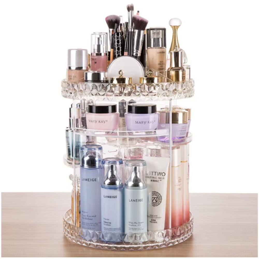 Organizador de Maquillaje Cosméticos CX-199 de Acrílico Giratorio 360