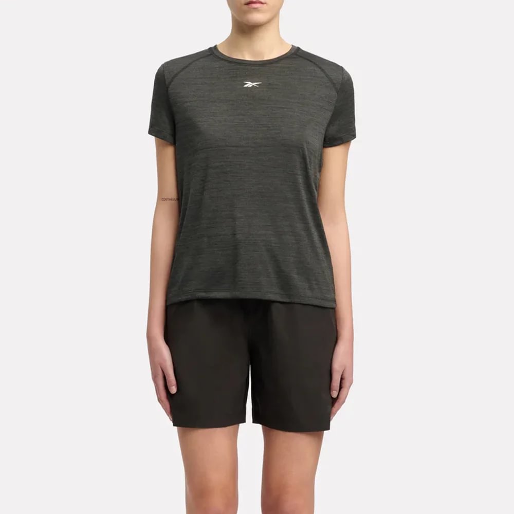 Polo Deportivo Reebok Mujer Apptr057 Gris | Oechsle.pe - Oechsle