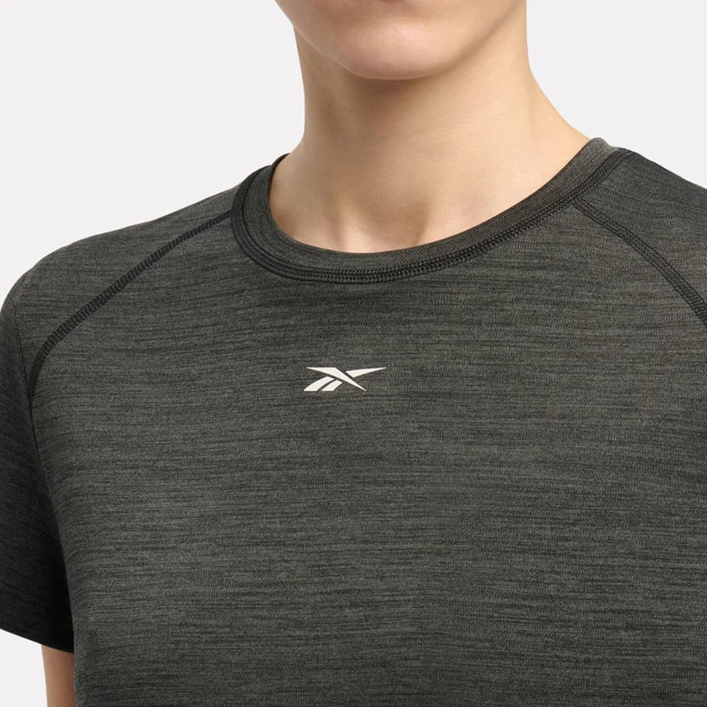 Polo Deportivo Reebok Mujer Apptr057 Gris | Oechsle.pe - Oechsle