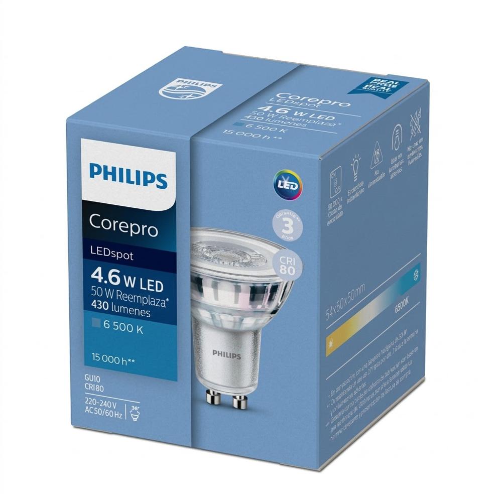 Foco Dicroico LED GU10 4.6W Luz Cálida PHILIPS