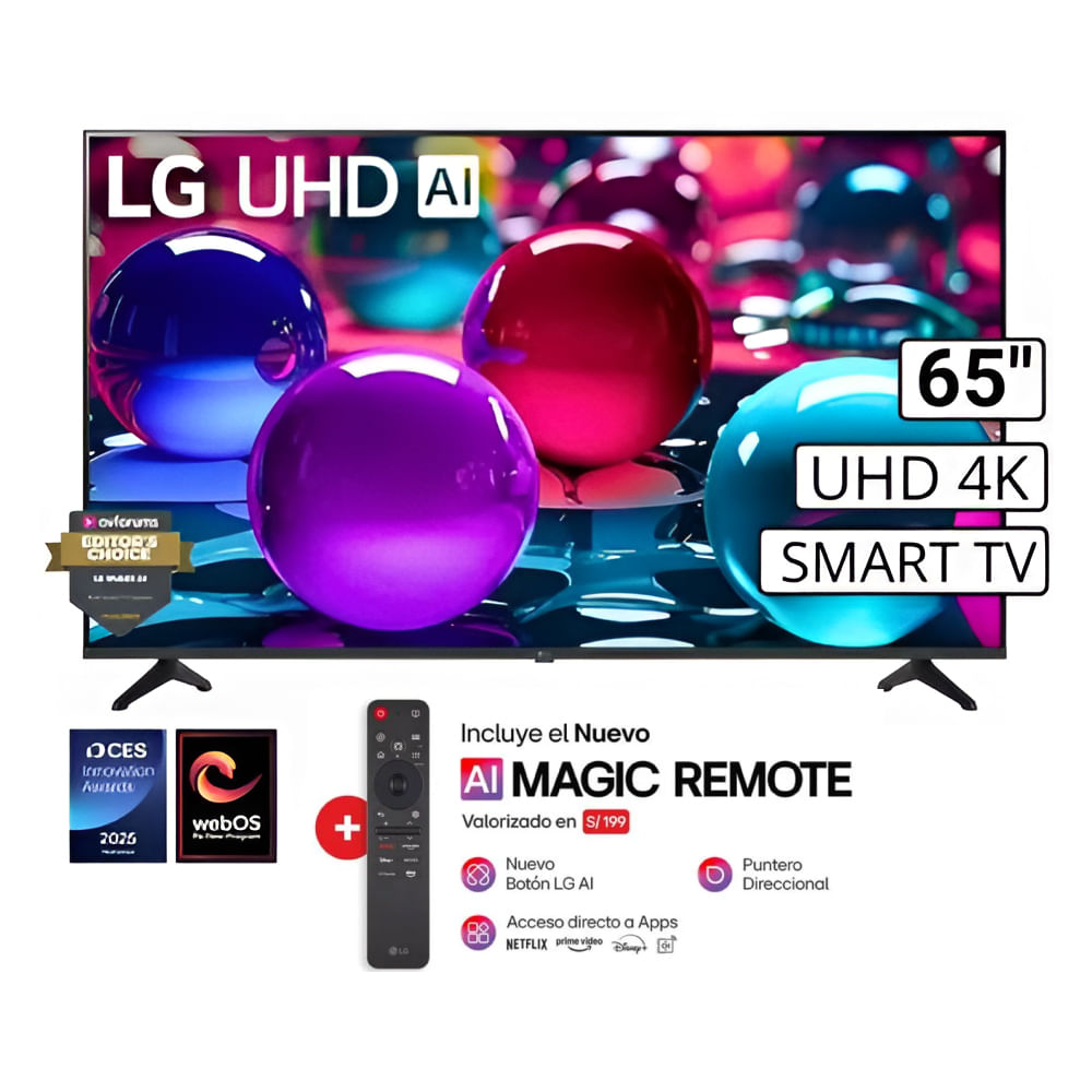 Televisor LG 65UA7300PSB 65 Smart TV UHD 4K THINQ AI