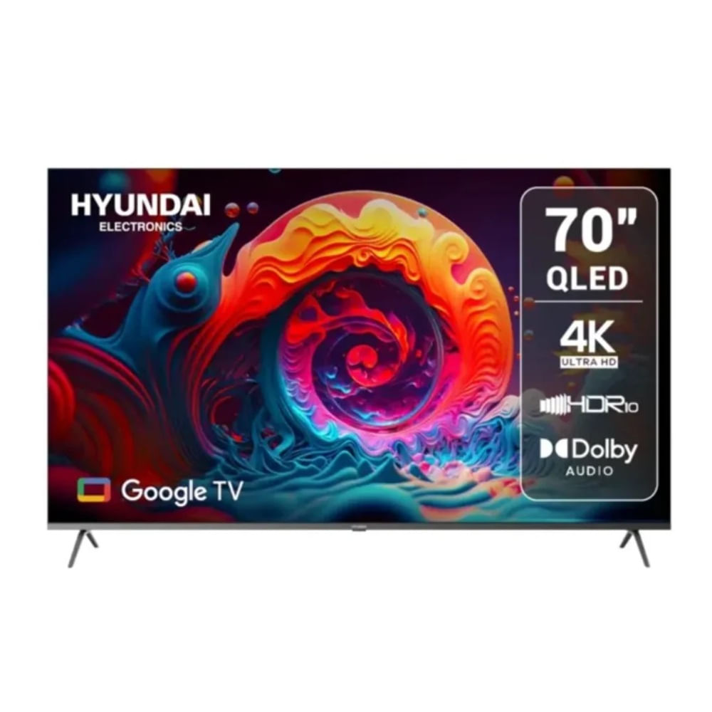 Televisor Hyundai 70 "" HYLED7007QG QLED UHD 4K Google TV Negro