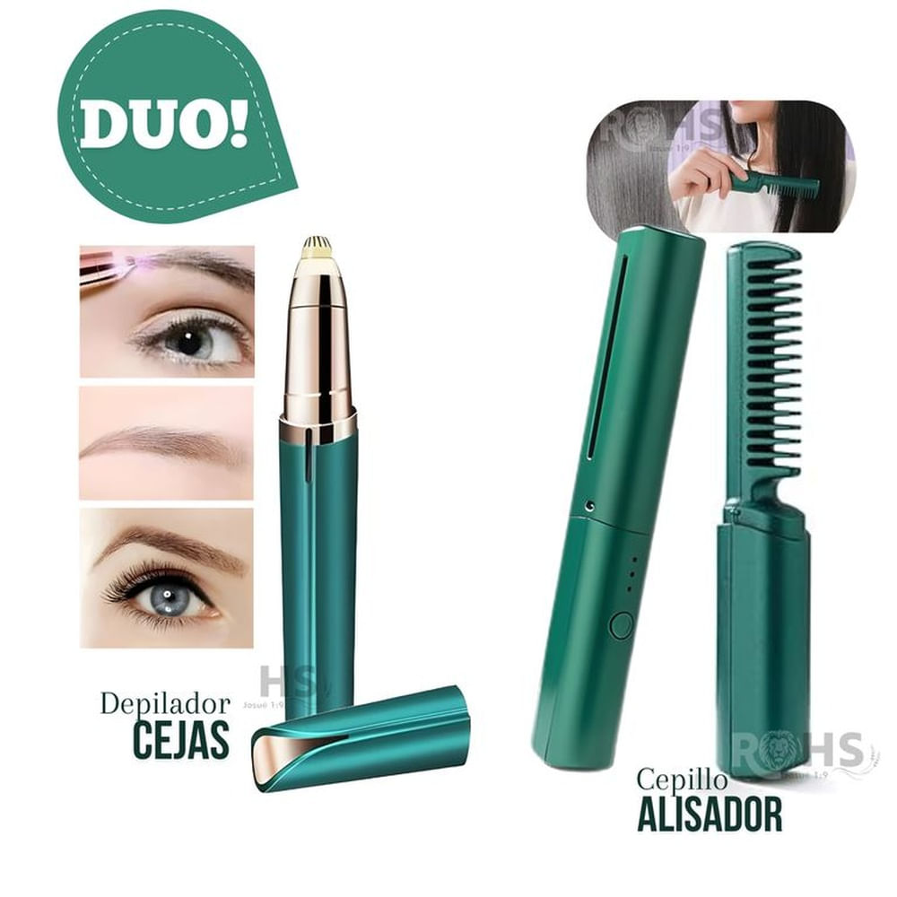 Pack Peine Alisador + Depilador de cejas