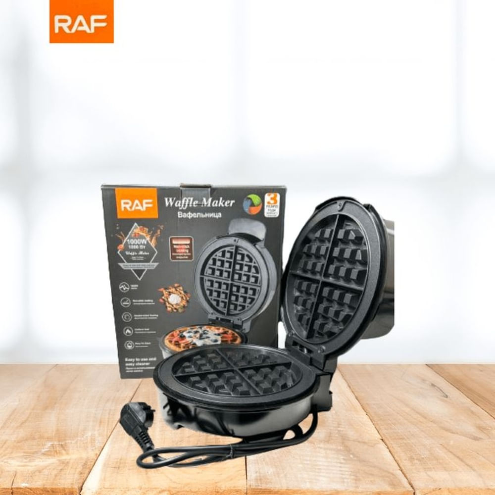 Wafflera RAF 1000W ¡Waffles Caseros en un Instante