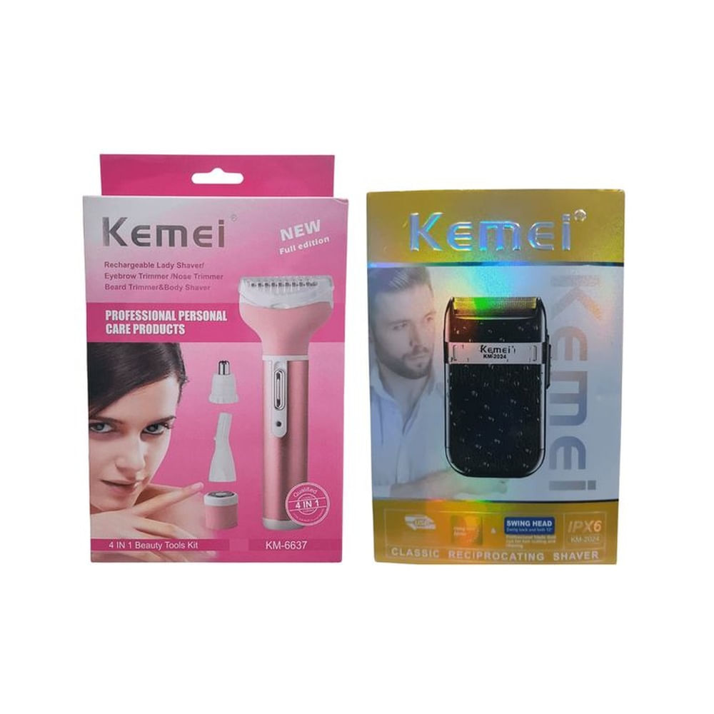 Dúo Perfecto de Afeitado para Hombre y Mujer