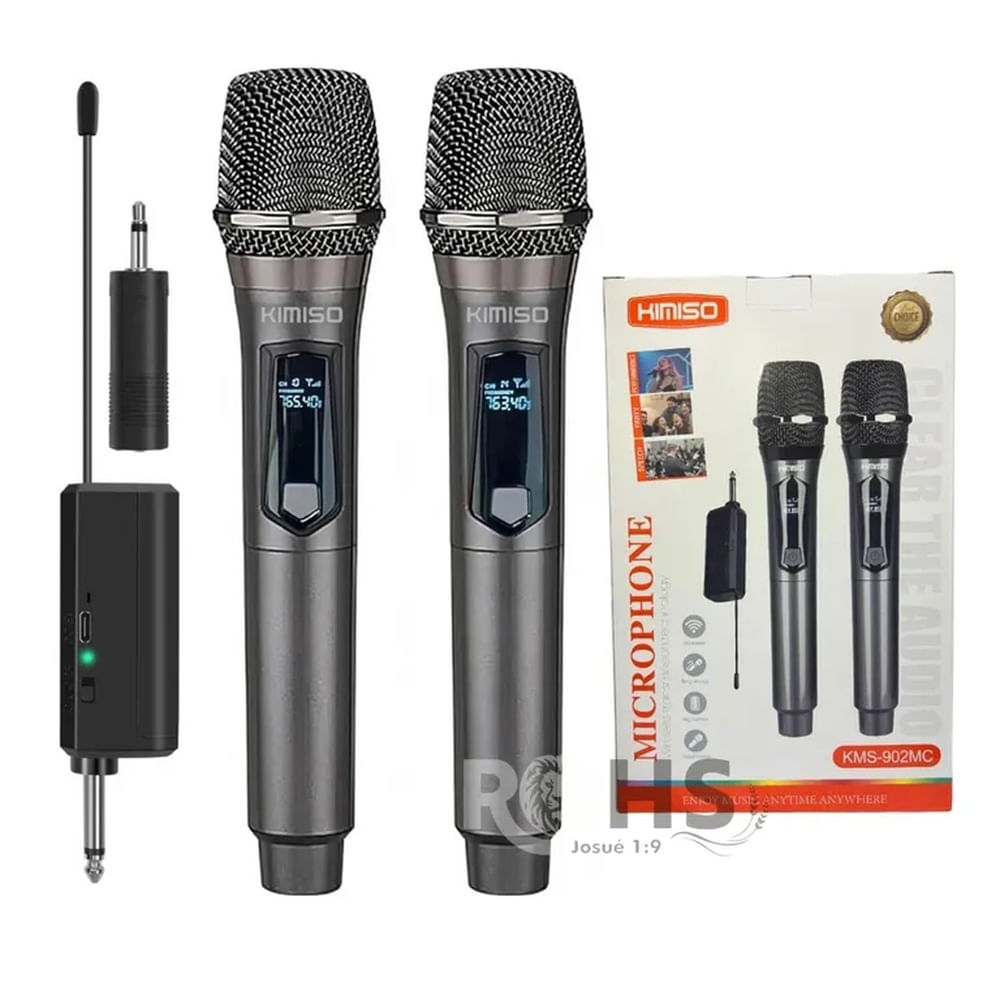 Micrófono karaoke Inalámbrico UHF Profesionales  KMS-902MC