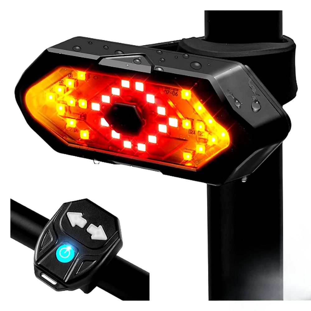 Luz Direccional Para Bicicleta Con Sonido De Advertencia Luz Trasera para Bici y Scooter Recargable
