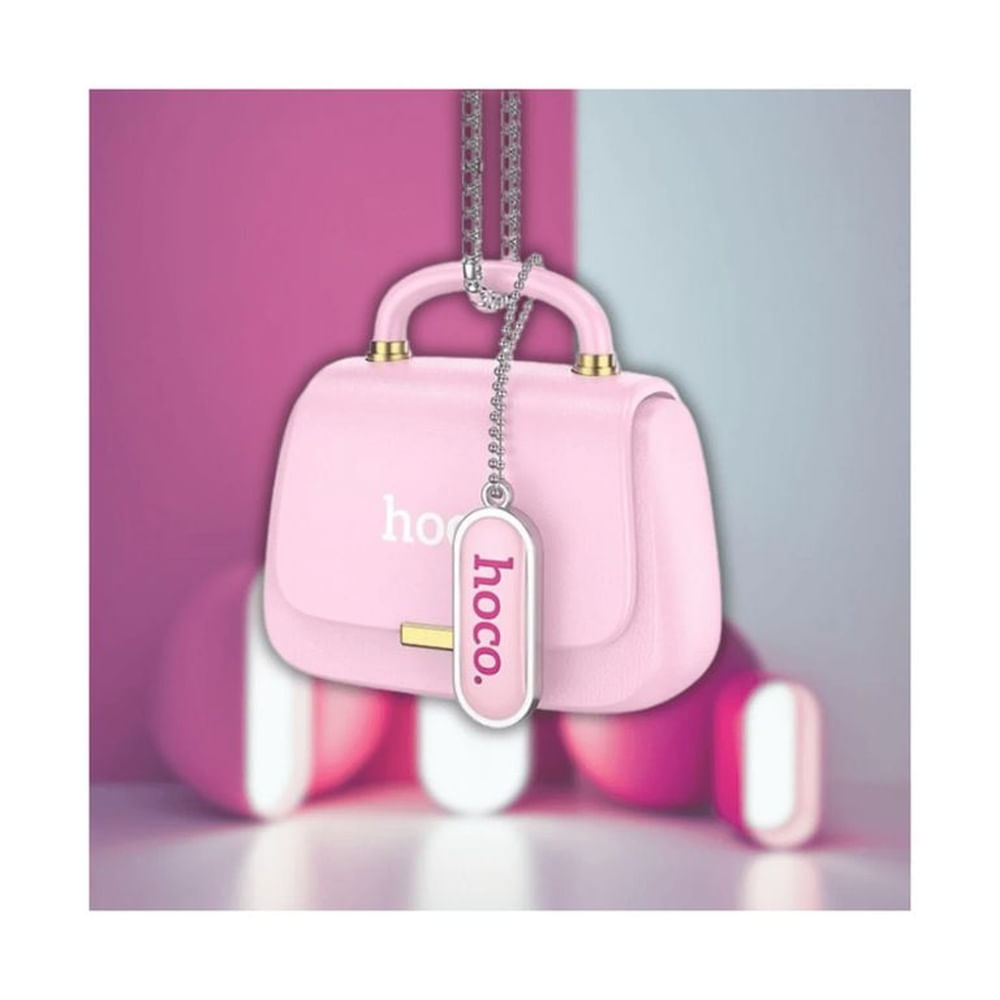Audífonos Inalámbricos Rosados con Estuche Tipo Cartera