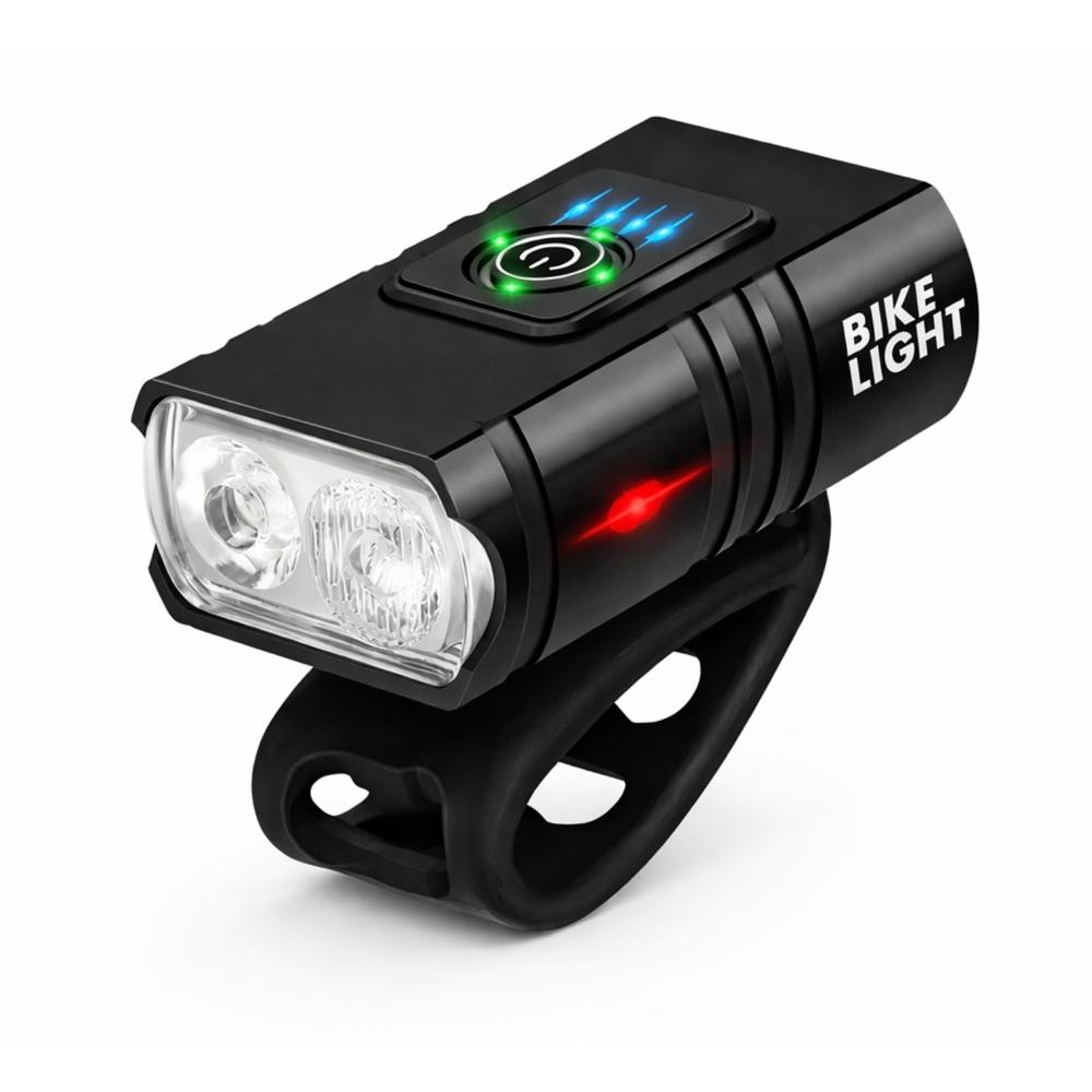 Luz Delantera para Bicicleta Recargable USB-C 1000LM 6 Modos Impermeable IPX5 Faro LED para Bici