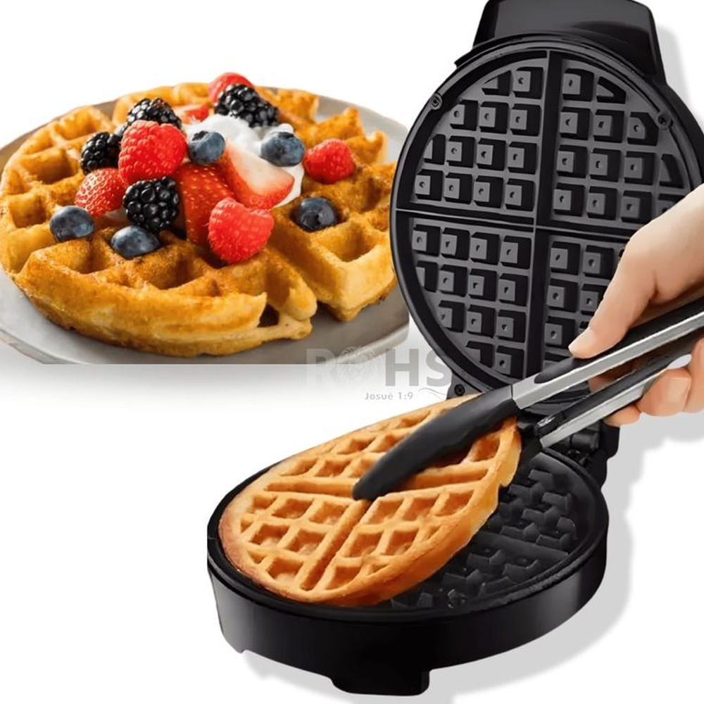 Wafflera Eléctrica BOMA 1200W Antiadherente Con Termostato Ajustable