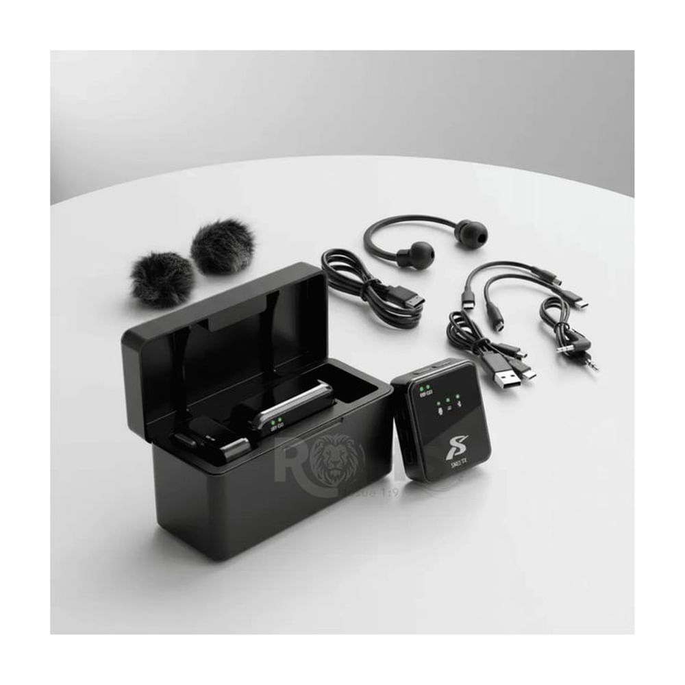 Micrófono Solapero Inalámbrico DUAL 4 en 1,  Modelo SX63