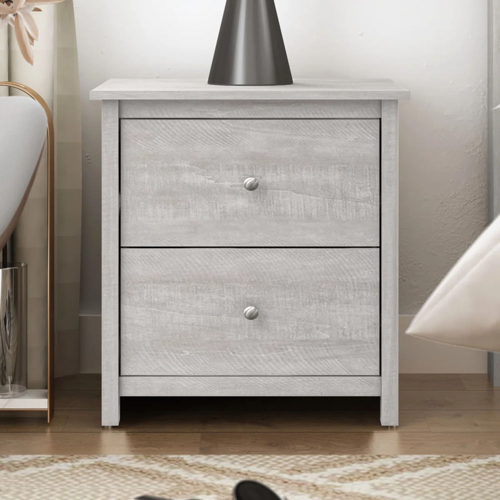Velador Moderno Alex Cemento R&R Muebles