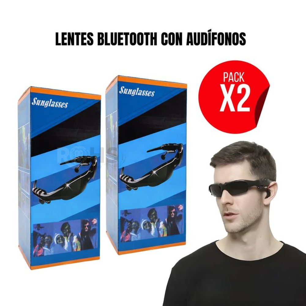 Gafas de Sol Inteligente con Audio Bluetooth X2 Unidades