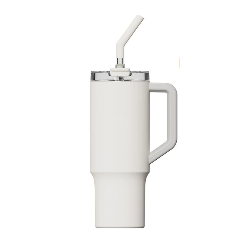 Vaso Termo Xiaomi Straw Mug 1 Litro Blanco XMXGB01PL - Acero Inoxidable